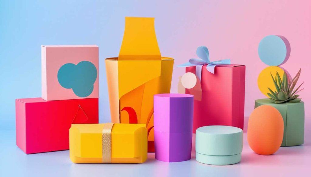 Packaging design examples.